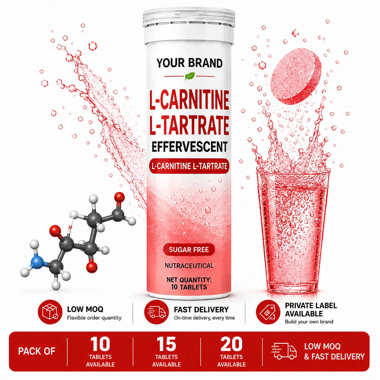 L-Carnitine L-Tartrate Effervescent Tablet