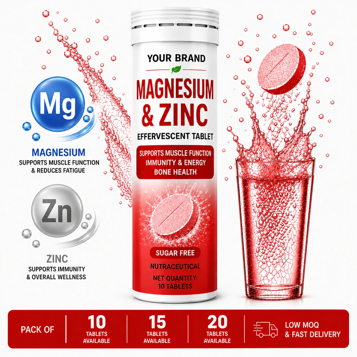 Magnesium & Zinc Effervescent Tablet