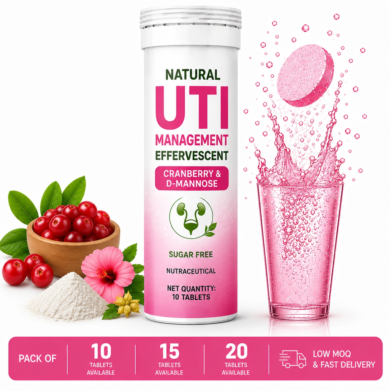 Natural UTI Management Effervescent Tablet