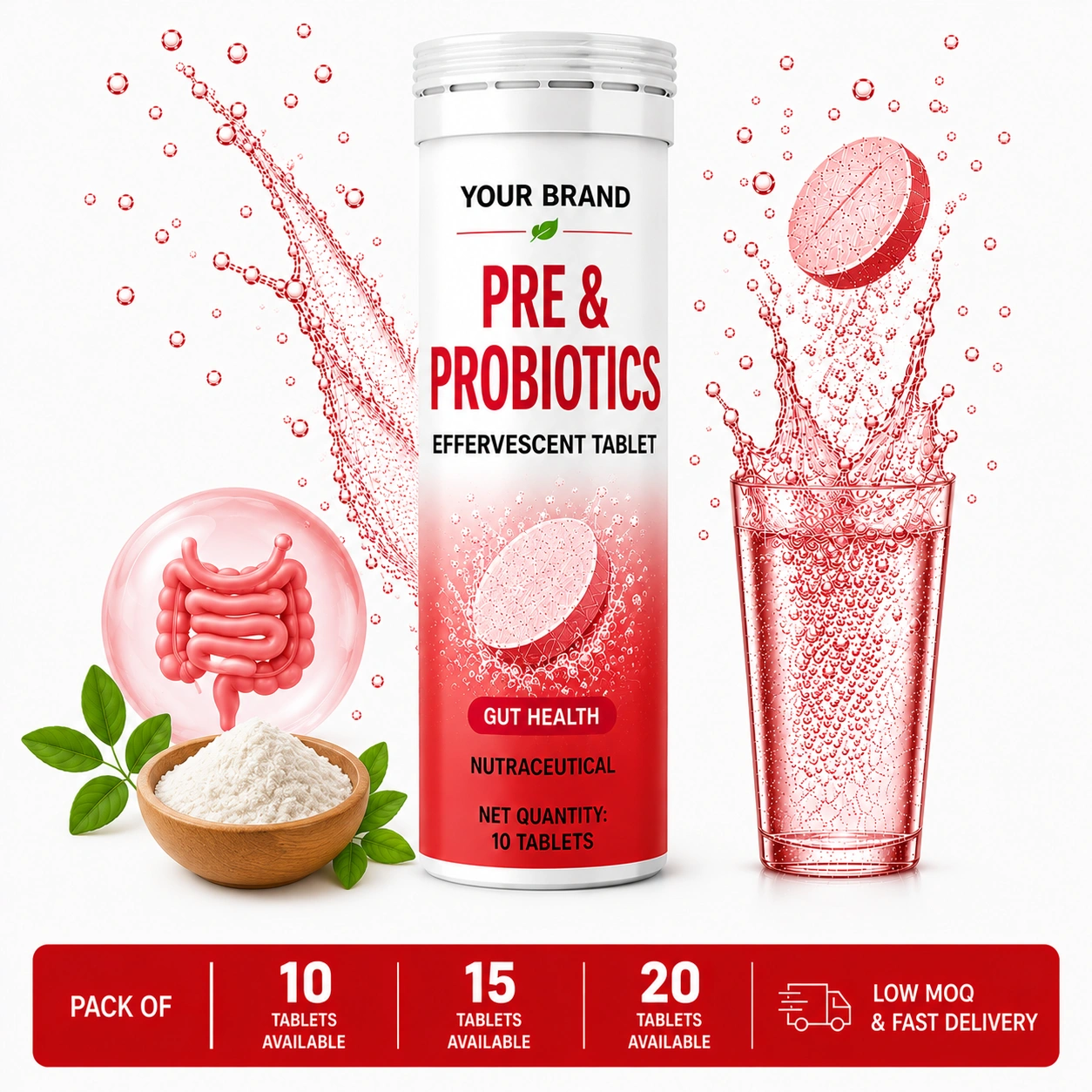 Pre & Probiotics Effervescent Tablet