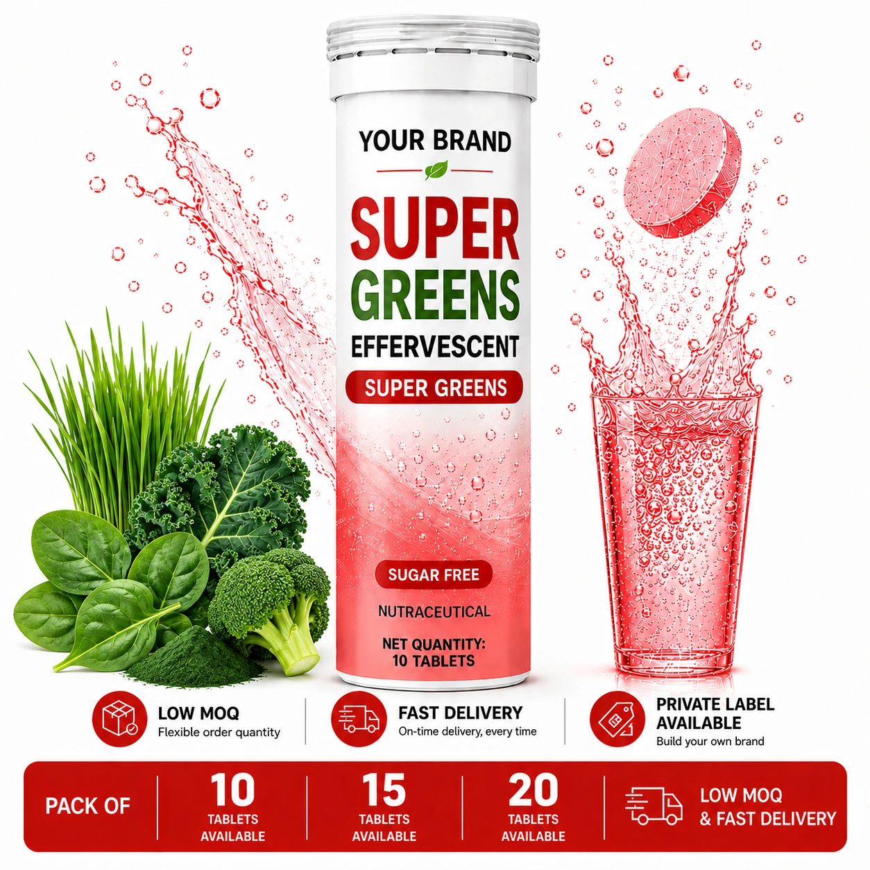 Super Greens Effervescent Tablet