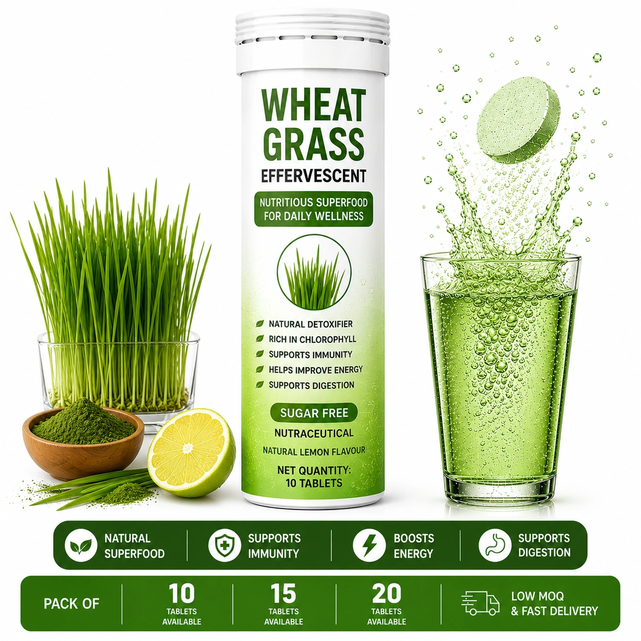 WheatGrass Effervescent Tablet